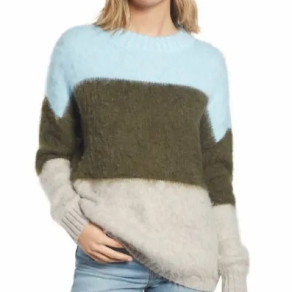 BP X Nordstrom boyfriend oversized cozy and soft shag style cardigan